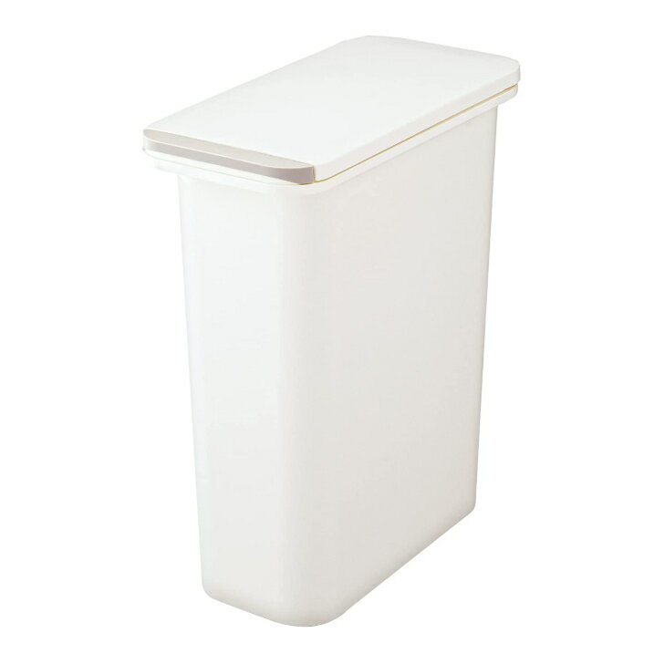 リス 開けても防臭ペール 20SN ホワイト 21L 日本製 スリム ゴミ箱 ダストボックス 防臭 中フタ フタ付 H&Hのサムネイル