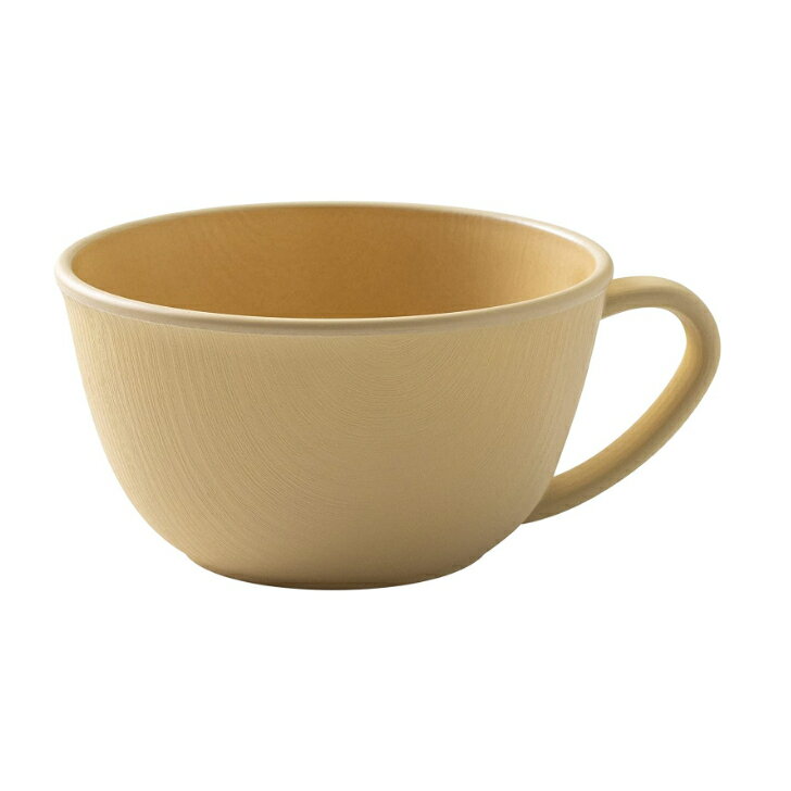 抗菌カップ アースカラー アイボリー 420ml プラスチック レンジ対応 食洗機対応 スープカップ 抗菌