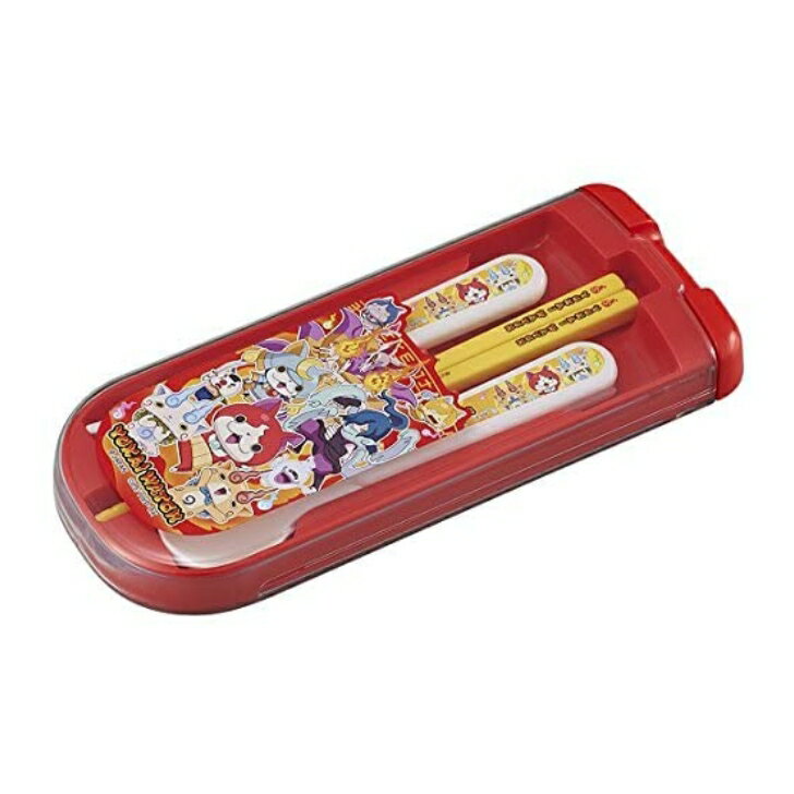 妖怪ウォッチ トリオセット スライド式 箸 スプーン フォーク レッド 食洗機対応 日本製 子供 男の子 OSK CT-28 妖怪ウォッチ2