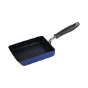 フライパン 玉子焼用 13×18cm ブルーダイヤモンドコート ブルー IH対応 ガス火対応 玉子焼き器 調理器具 パール金属 スマート・チョイス HB-600...