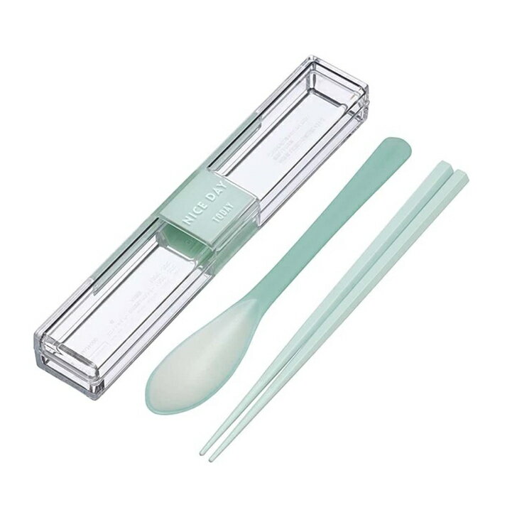 コンビセット 箸 スプーン ケース付 丈夫 お弁当用 携帯用 食洗機対応 抗菌 防汚 カラトリーセット 岩崎工業 強いケース スプーン箸セット H-600MT ...