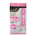 東和産業 衣類圧縮袋 上から押すだけ 圧縮パック L 1枚入 衣類用 マチ付 衣類 洋服 圧縮袋 収納