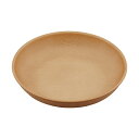 正和 NH home プレート ラウンド L ナチュラル 直径約22.5cm 日本製 木目 プラスチック製 レンジ対応 食洗機対応 軽量 食器 クリーンコート