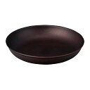 正和 NH home プレート ラウンド L ダークブラウン 直径約22.5cm 日本製 木目 プラスチック製 レンジ対応 食洗機対応 軽量 食器 クリーンコー...