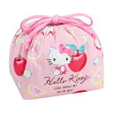 ハローキティ お弁当袋 子供 巾着袋 ランチ巾着 綿100 かわいい 女の子 日本製 ピンク キティ キティちゃん OSK KB-1 フルーツ