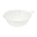 イノマタ化学 ざる 22cm パールホワイト プラスチック 日本製 キッチン ザル