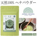 【マラソン P10倍】 天然 100% ヘナ ブロンズグレー ジャパンヘナ ヘナパウダー パウダー 100g 白髪染め ヘアカラー トリートメント 無添加 自然...