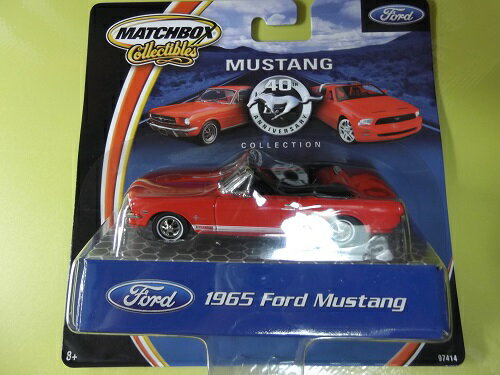 MATCHBOX　1/43 Ford Mustang 1965　RedMATCHBOX　1/43 Ford Mustang 1965　Red