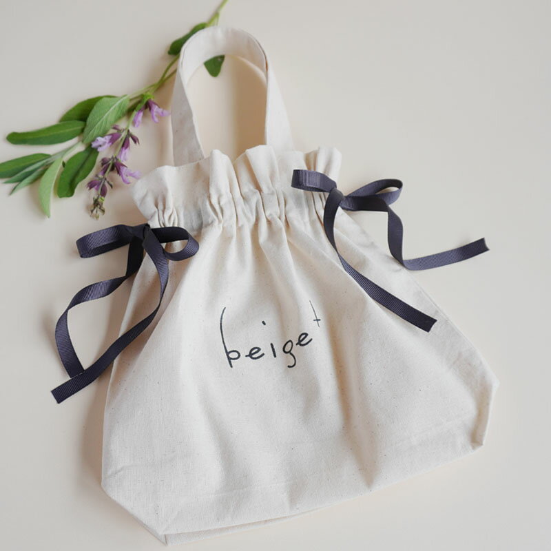 Shopping Bags, Ecology Bags - 【公式】beige+　ベージュプラス　リボン付きトートバッグ　オリジナル／エコバック／ギフト／ラッピングバッグ／プレゼントにおすすめ