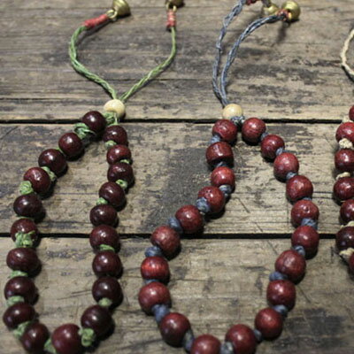 数珠デザインのアンクレット＊アジアン/エスニック/ビーズ アクセサリー/レディース アクセサリー