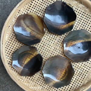 【アジアの台所】【Vietnam】水牛角 八角コースター中国茶 お茶会 オクトゴナル 茶杯