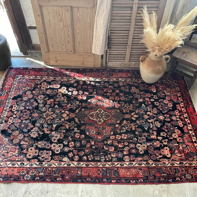 樂天商城 - 【Vintage Rug】ヴィンテージラグラグ ビンテージラグ トライバルラグ イランラグ ペルシャ絨毯 遊牧民