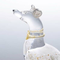 【送料無料】縁起物2018干支戌(いぬ)犬工芸品台付置物日本製吹きガラス平成30年記念品贈り物贈答品ギフトプレゼント干支クリスタル開運お正月お祝内祝還暦新築引越し招福綺麗可愛い硝子