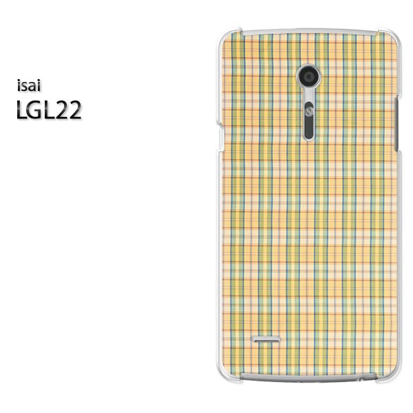 ゆうパケ送料無料【au isai LGL22 (イサイ)ケース】[lgl22 ケース][ケース/カバー/CASE/ケ−ス][アクセサリー/スマホケース/スマートフォン用カバー][チェック(グリーン)/lgl22-pc-new0286]