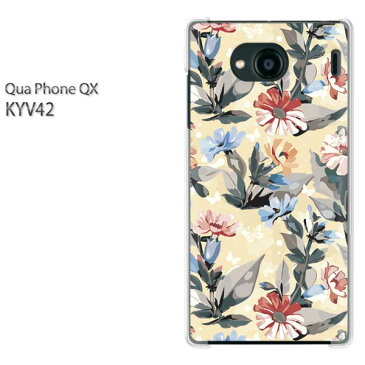 ゆうパケ送料無料 Qua Phone QX KYV42キュアフォン クアフォン quaphoneqx PCケース おしゃれ 人気 カワイイアクセサリー スマホケース カバー ハード ポリカーボネート【フラワー080/kyv42-PM080】