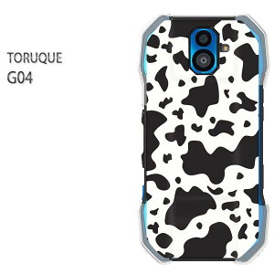 ゆうパケ送料無料 TORQUE G04au トルク g04アクセサリー スマホケース カバー ハード ポリカーボネート [牛・動物(黒)/g04-pc-ne180]