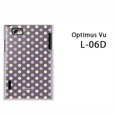 ゆうパケ送料無料【docomo OPTIMUS Vu L-06D用ケース】【l06dケース】 ケース/カバー/CASE/ケ−ス アクセサリー/スマホケース/スマートフォン用カバー 【クリアバック パステルドット/l06d-M111】