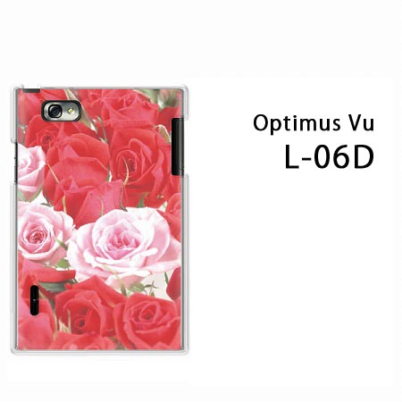 ゆうパケ送料無料【docomo OPTIMUS Vu L-06D用ケース】【l06dケース】 ケース/カバー/CASE/ケ−ス アクセサリー/スマホケース/スマートフォン用カバー 【バラ（B）/l06d-909】