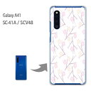 ゆうパケ送料無料 SC-41A SCV48 ケース カバー Galaxy A41ギャラクシー sc41a scv48 galaxya41クリア 透明 スマホケース ハード ポリカーボネート[和柄・梅(白)/sc41a-pc-new1284]