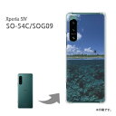 ゆうパケ送料無料 Xperia 5IV SO-54C SOG09 ケースエクスペリア xperia5iv PCケース おしゃれ 人気 カワイイアクセサリー スマホケース カバー ハード ポリカーボネート[夏・海・空(ブルー)/so54c-pc-new1032]