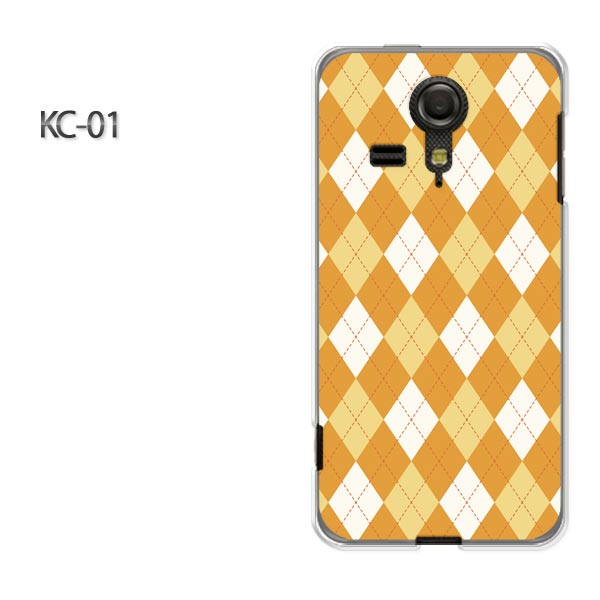 ゆうパケ送料無料【UQ mobile KC-01ケース】[kc01 ケース][ケース/カバー/CASE/ケ−ス][アクセサリー/スマホケース/スマートフォン用カバー]【アーガイル・オレンジ/kc01-M845】