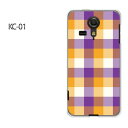 ゆうパケ送料無料【UQ mobile KC-01ケース】 kc01 ケース ケース/カバー/CASE/ケ−ス アクセサリー/スマホケース/スマートフォン用カバー 【チェック1（黄）/kc01-M847】