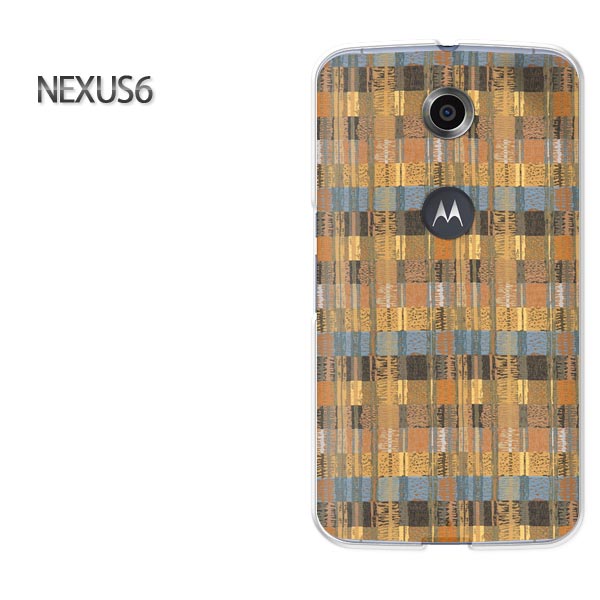 ゆうパケ送料無料【Y!mobile NEXUS 6ケース】[nexus6 ケース][ケース/カバー/CASE/ケ−ス][アクセサリー/スマホケース/スマートフォン用カバー][チェック(ブラウン)/nexus6-pc-new0294]