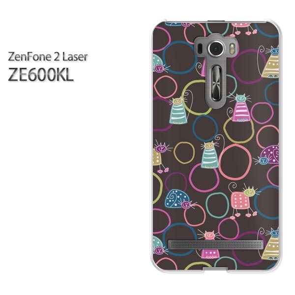 ゆうパケ送料無料！【ASUS ZenFone2 Laser ZE600KLケース】ze600kl ケース カバー CASE ゼンフォン zenfoneアクセサリー スマホケース スマートフォン用カバー[動物・猫(黒)/ze600kl-pc-new1026]