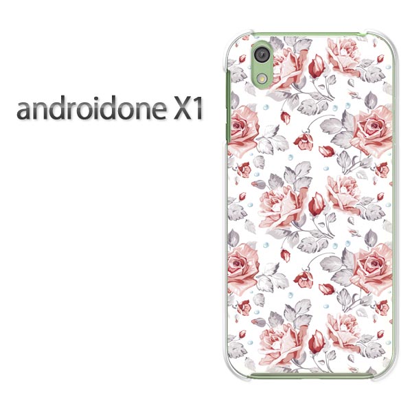 ゆうパケ送料無料 ワイモバイル androidone X1アンドロイドワン x1 Yモバイル ケース カバークリア 透明 ハードケース ハードカバーアクセサリー スマホケース スマートフォン用カバー [花・バラ(ピンク)/androidonex1-pc-ne012]
