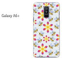 ゆうパケ送料無料 Galaxy A6 ケースギャラクシー a6 plus GALAXY A6PLUSクリア 透明 ハードケース ハードカバーアクセサリー スマホケース スマートフォン用カバー【蜂 フラワー112/galaxya6plus-PM112】