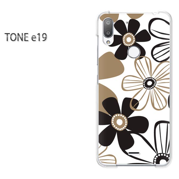 ゆうパケ送料無料 TONE e19 トーンモバイルtone e19 TONE E19アクセサリー スマホケース カバー ハード ポリカーボネート [花（ピンク）/tonee19-pc-ne162]