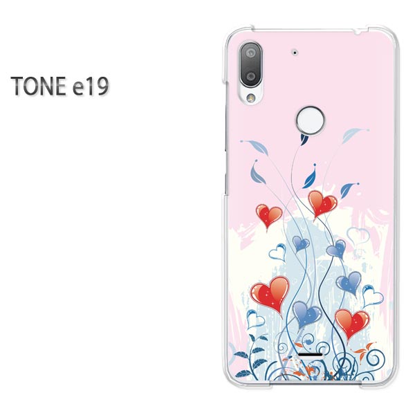 ゆうパケ送料無料 TONE e19 トーンモバイルtone e19 TONE E19アクセサリー スマホケース カバー ハード ポリカーボネート【ハート144/tonee19-PM144】