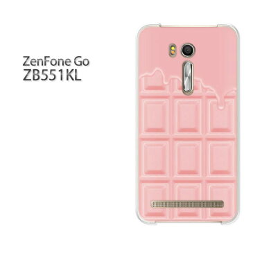 ゆうパケ送料無料 ZenfoneGO ZB551KLzb551kl ゼンフォン zenfone go ASUSクリア 透明 ハードケース ハードカバーアクセサリー スマホケース スマートフォン用カバー【板チョコ 溶けてる苺チョコレート/zb551kl-M609】