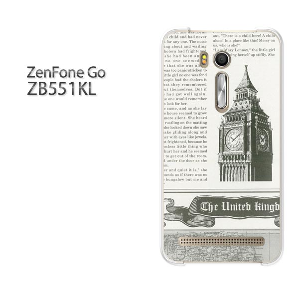 ゆうパケ送料無料 ZenfoneGO ZB551KLzb551kl ゼンフォン zenfone go ASUSクリア 透明 ハードケース ハードカバーアクセサリー スマホケース スマートフォン用カバー [ニュースペーパー・シンプル（グレー）/zb551kl-pc-ne193]