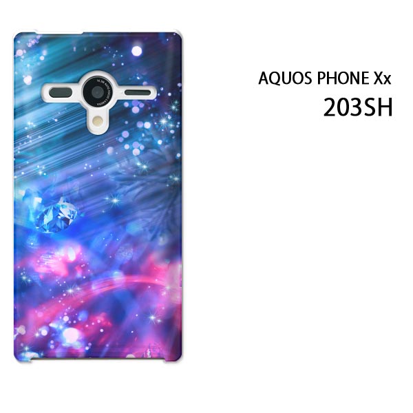 ゆうパケ送料無料【SoftBank AQUOS Phone Xx 203SH用ケース】【203shケース】[ケース/カバー/CASE/ケ−ス][アクセサリー/スマホケース/スマートフォン用カバー]【ナイトクリスタル/203sh-M987】