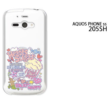 ゆうパケ送料無料【SoftBank AQUOS Phone ss（アクオス）205SH用ケース】[ケース/カバー/CASE/ケ−ス][アクセサリー/スマホケース/スマートフォン用カバー]【スイーツ・ポップコーン/205sh-M411】