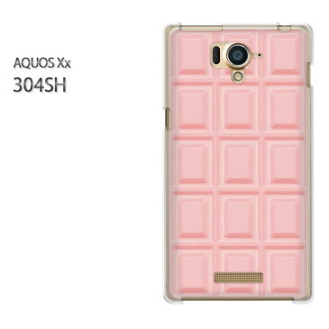 ゆうパケ送料無料【SoftBank AQUOS Xx 304SHケース】[304sh ケース][ケース/カバー/CASE/ケ−ス][アクセサリー/スマホケース/スマートフォン用カバー]【板チョコ 苺チョコレート/304sh-M607】