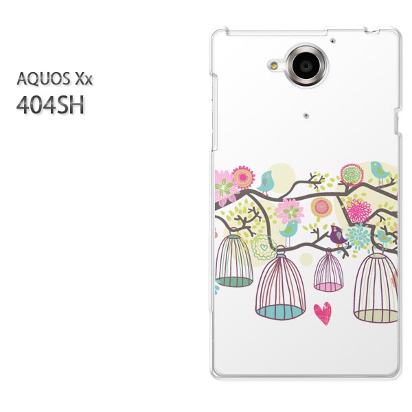 ゆうパケ送料無料【SoftBank AQUOS Xx 404SHケース】[404sh ケース/404sh カバー][アクセサリー/スマホケース/スマートフォン用カバー][シンプル・花(白)/404sh-pc-new1319]