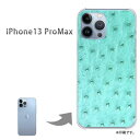 ゆうパケ送料無料 iPhone13proMax ケースi13promax アイフォン13プロマックス PCケース おしゃれ 人気 カワイイアクセサリー スマホケース カバー ハード ポリカーボネート[オーストリッチ調印刷・動物(グリーン)/i13promax-pc-new0474]