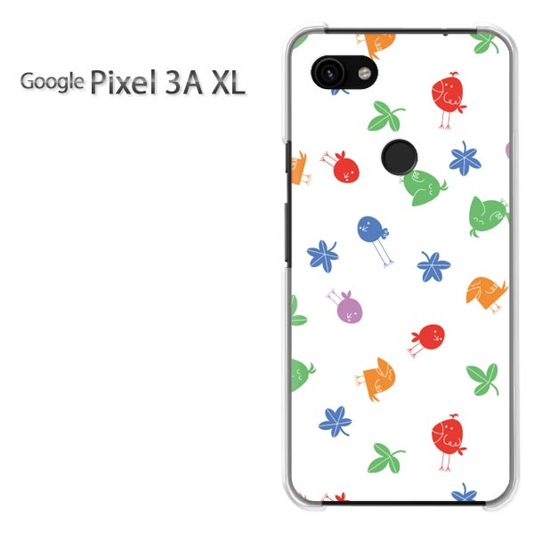 ゆうパケ送料無料 Google Pixel 3A XL グーグル ピクセル3AXLgooglepixel3axl ケース カバークリア 透明 ハードケース ハードカバーアクセサリー スマホケース スマートフォン用カバー[動物・鳥(白)/pixel3axl-pc-new1012]