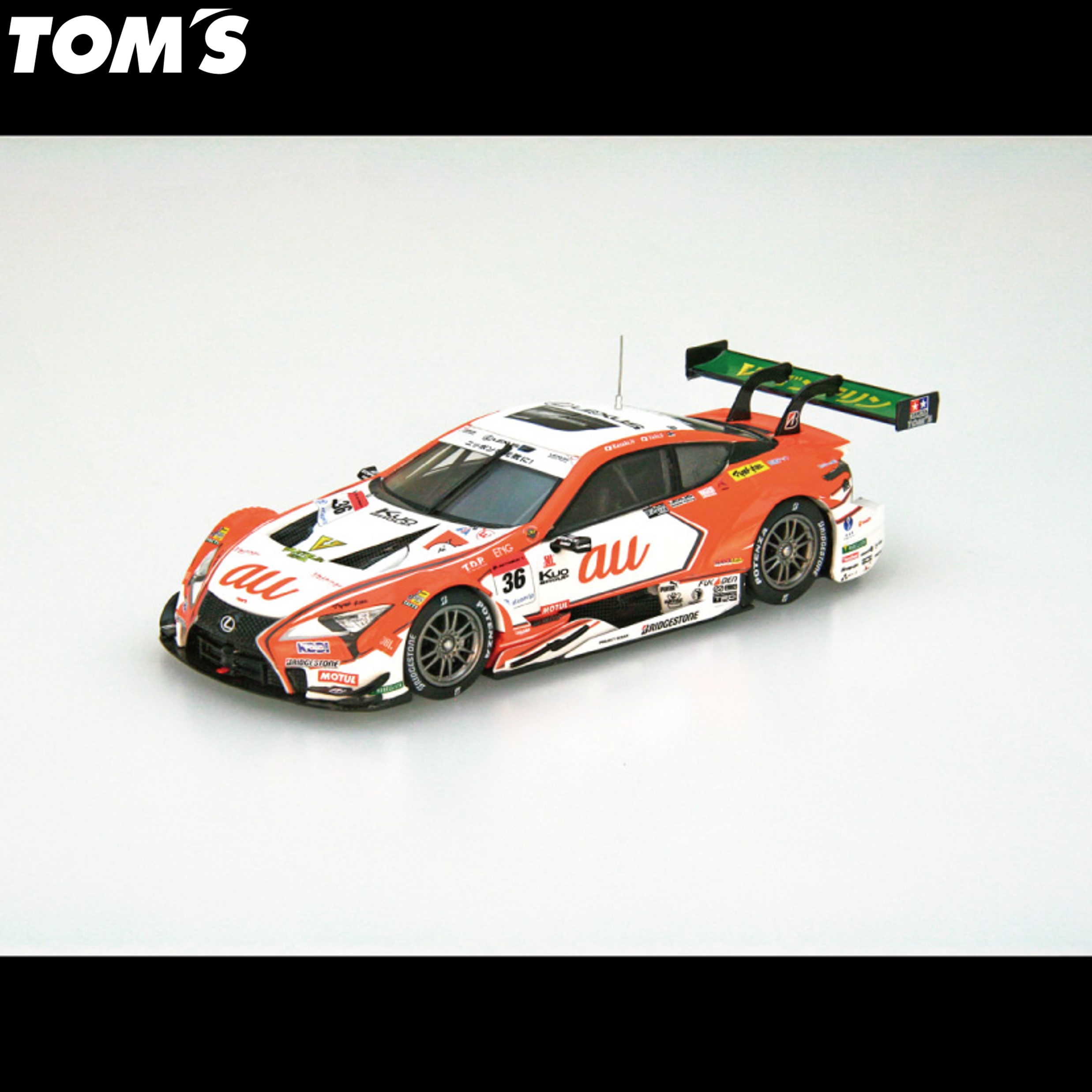 【エブロ ミニカー】 1/43 au TOM 039 S LC500 SUPER GT GT500 2018 No.36 トムス公式【TOM 039 S】