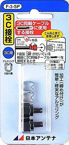 樂天商城 - 日本アンテナ F型接栓 2個入