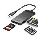 VELOGK 3-in-1 CFexpress/XQD/SDカードリーダー USB C デュアルスロット USB 3.2(10Gbps) CFexpress Type B カードリ…