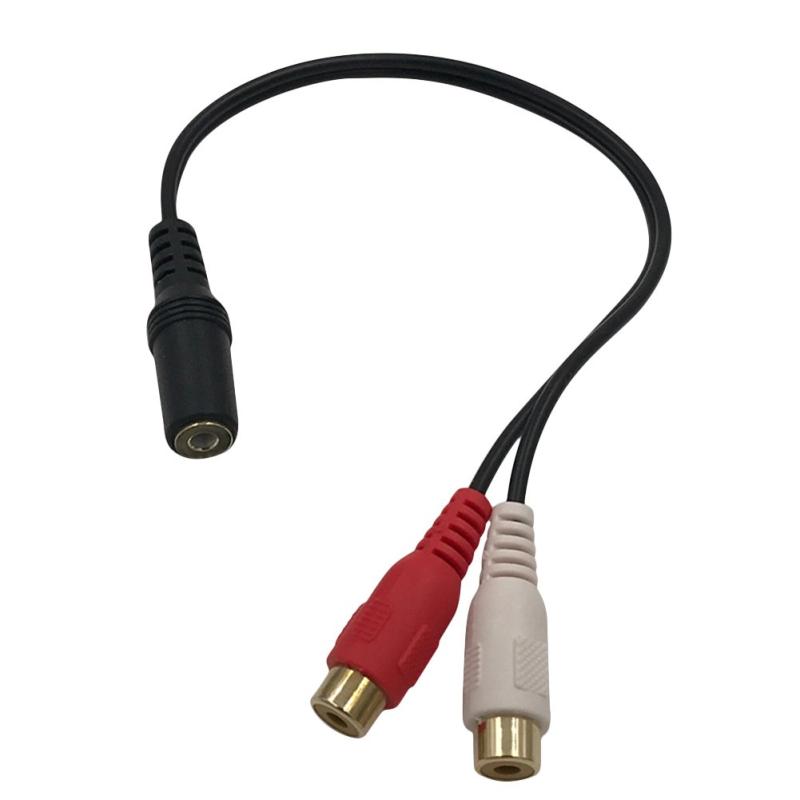 樂天商城 - 3.5mmステレオミニプラグ（メス）とRCA×2(赤・白)（メス）ケーブル 20cm 金メッキ仕様