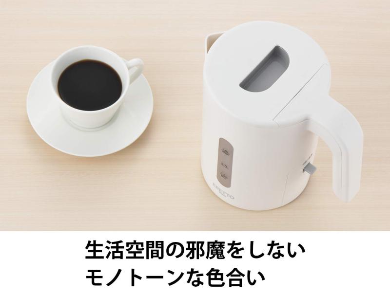 タマハシ 「ERETTO mono」 電気ケトル 1.0L ET-103 ホワイト
