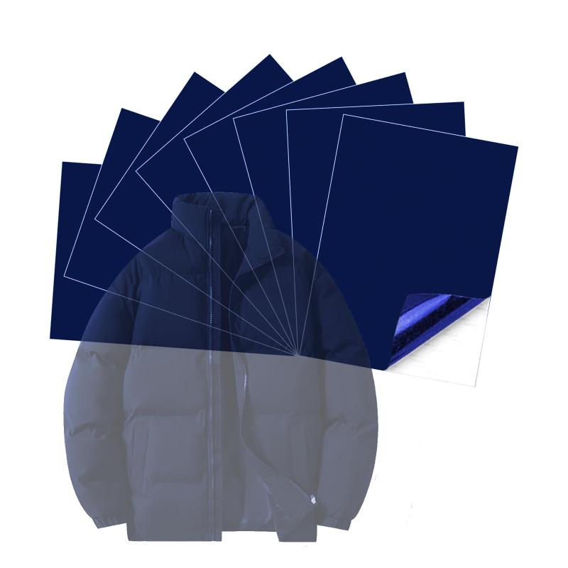 補修シート 強力 ダウンジャケット 約200x145mm 8枚 ダウンジャケット補修 パッチ自己接着 衣類修理シート ポリエステル 修理ステッカー ジーンズ ジャケット 寝袋等の補修用 装飾 手