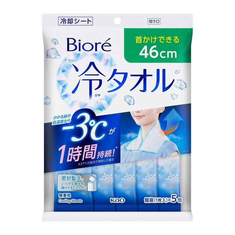 樂天商城 - ビオレ 冷タオル 無香性 5本入