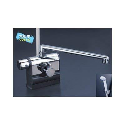 KVK デッキ形サーモスタット式シャワー 左ハンドル仕様 (300mmパイプ付) KF3008LR3 グレー