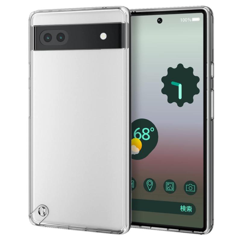 エレコム Google Pixel 6a ケース カバー 耐衝撃 衝撃吸収 ハイブリッド素材 TPU+PC ストラップホール付き 透明 クリア PM-P221HVCKCR