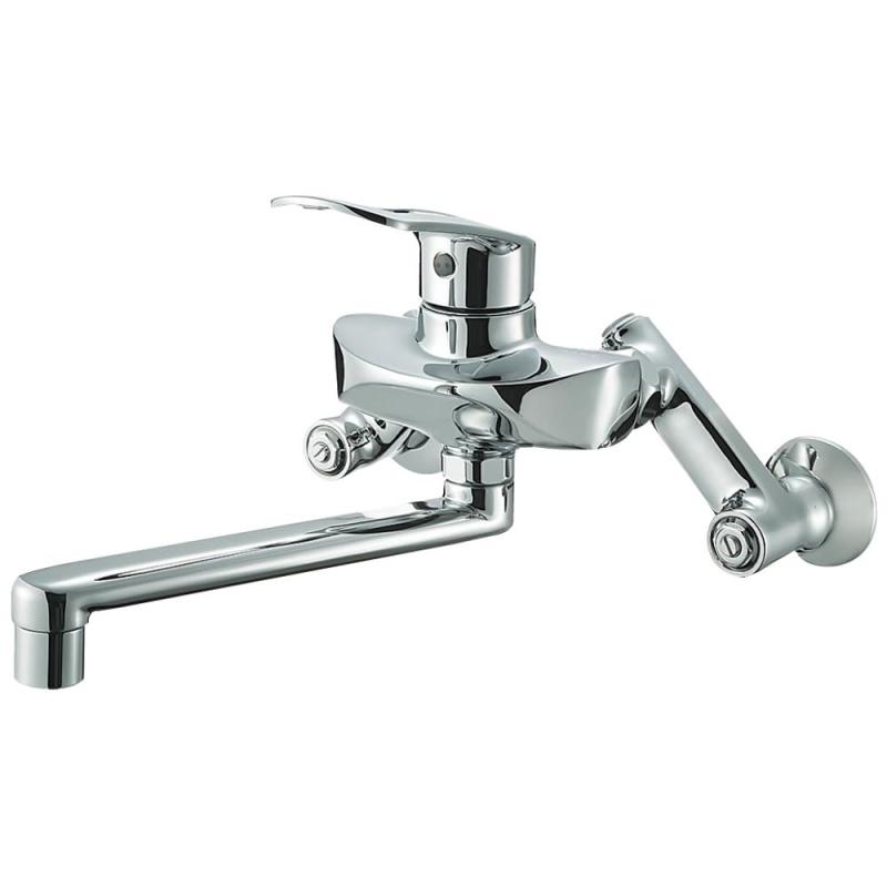 SANEI(サンエイ) キッチン用 シングル混合栓 簡単取り付けタイプ エコ 節約 K1712E-3U-13